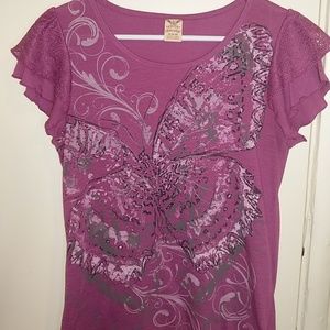 Butterfly graphic tee